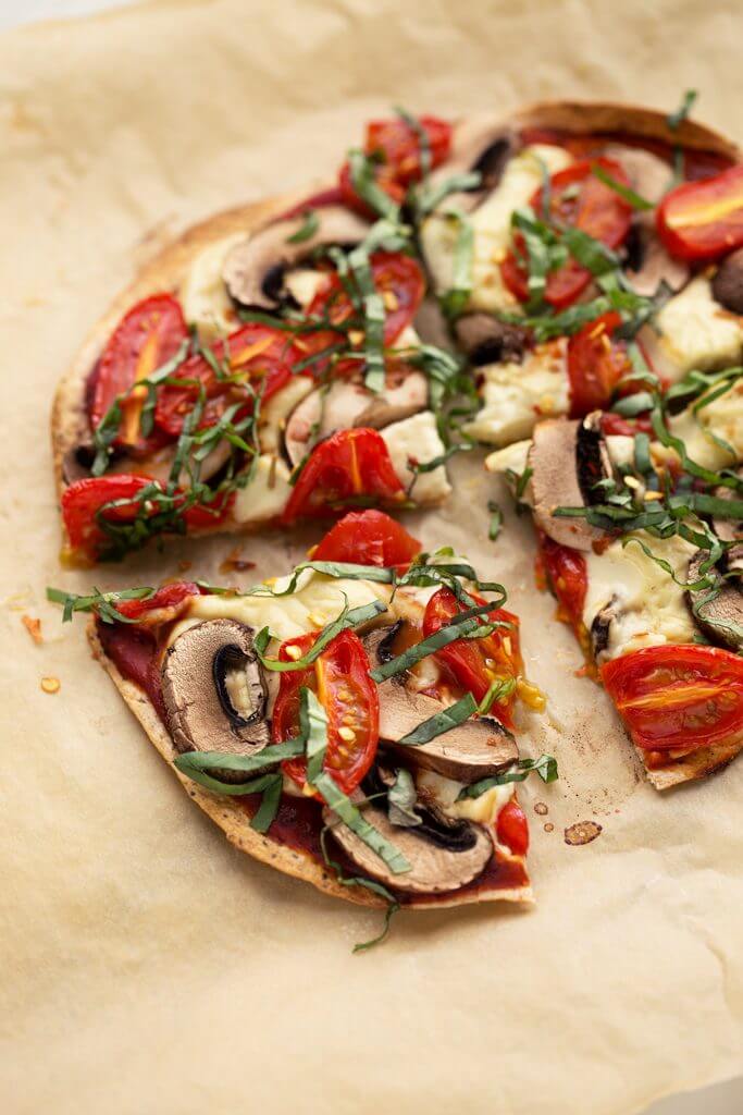 Basil Tomato Vegan Personal Pizzas