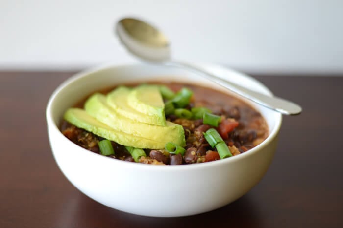 Black Bean Quinoa Chili