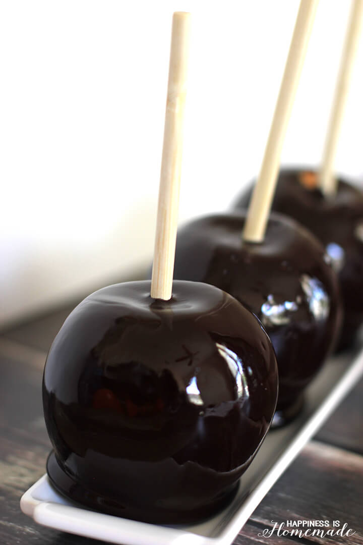 Black Candy Apples