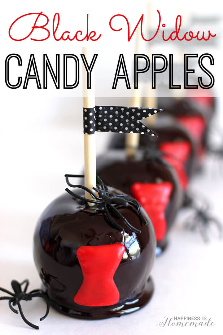 Black Widow Candy Apples