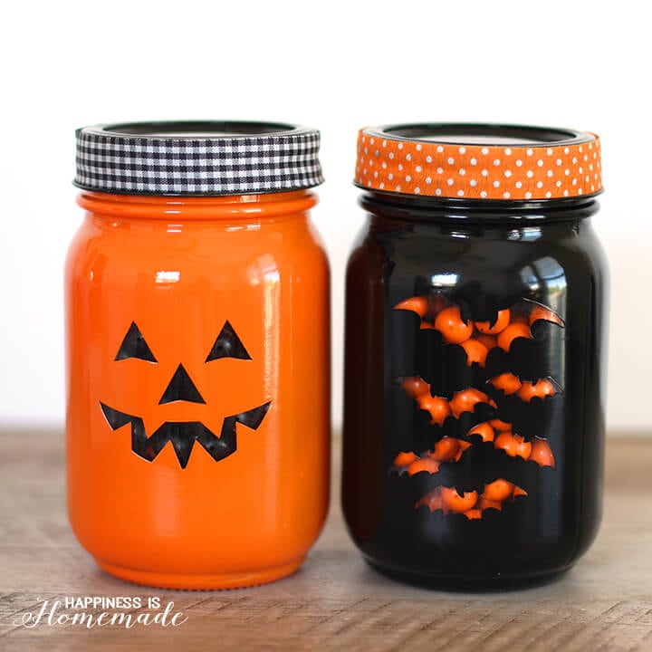 Easy Halloween Treat Jars