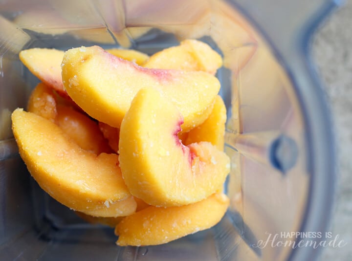 Frozen Blended Peach Bellini + Celebration Printables Happiness is