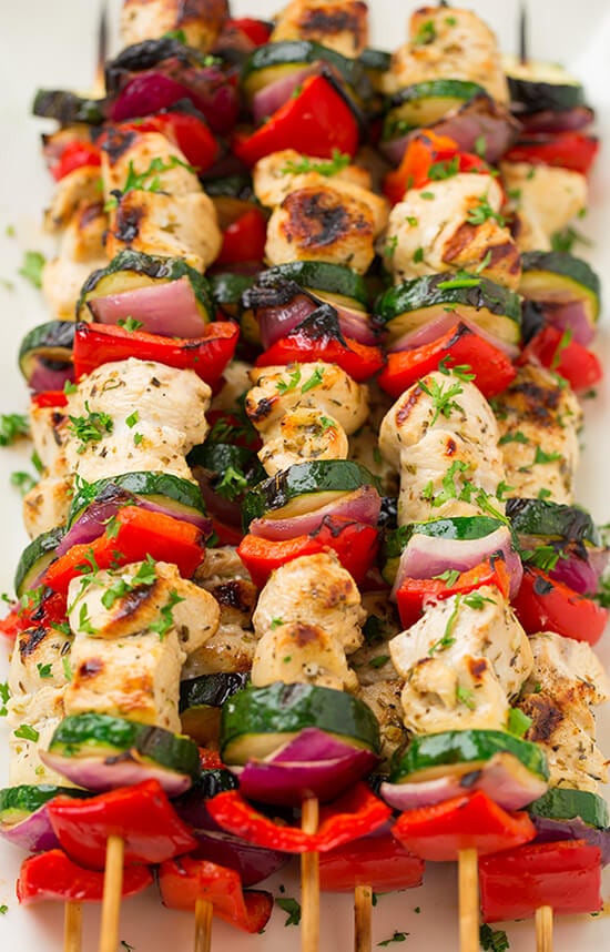 Greek Chicken Kebabs