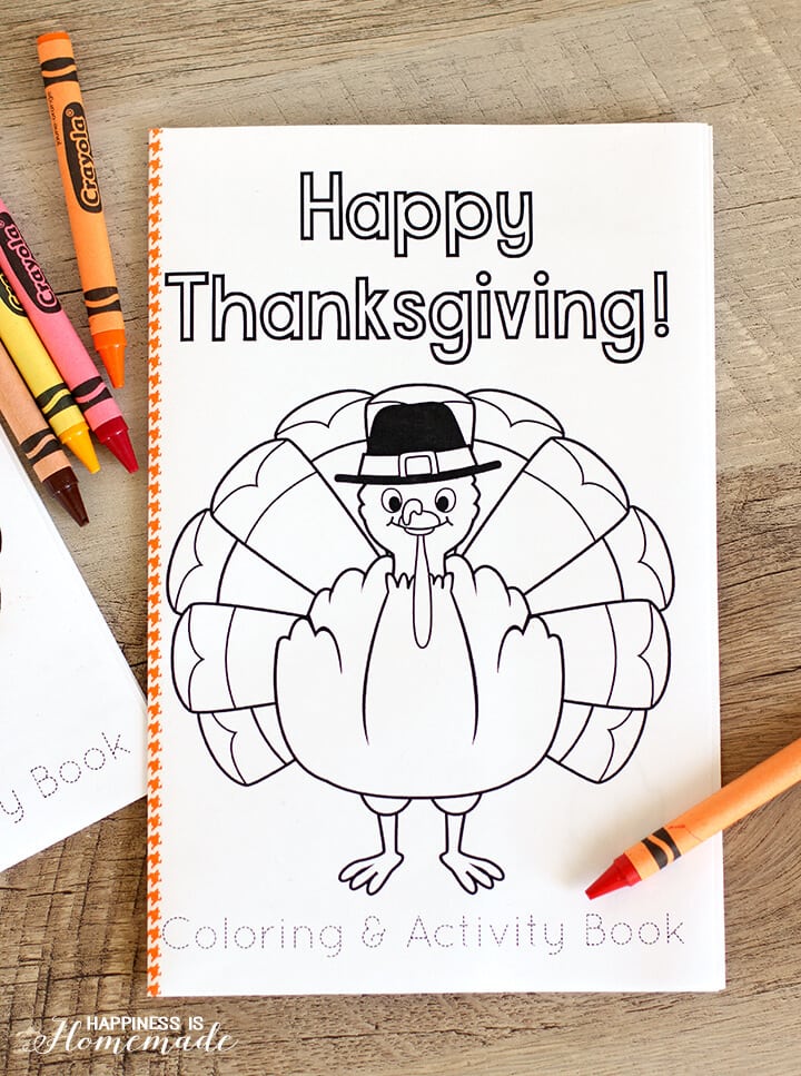 Free Printable Thanksgiving Coloring Book for Kids