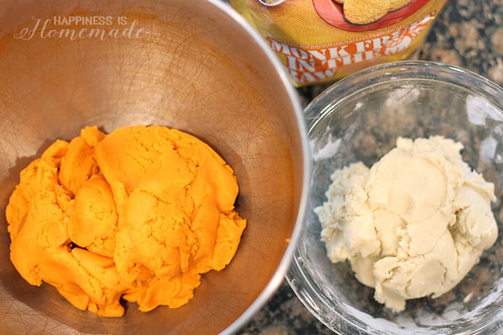 Orange and White Cookie Dough