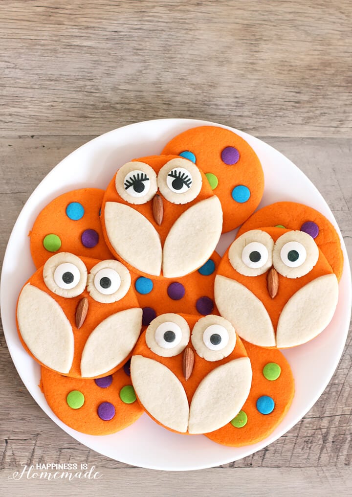 Owl and Polka Dot Halloween Cookie Recipe