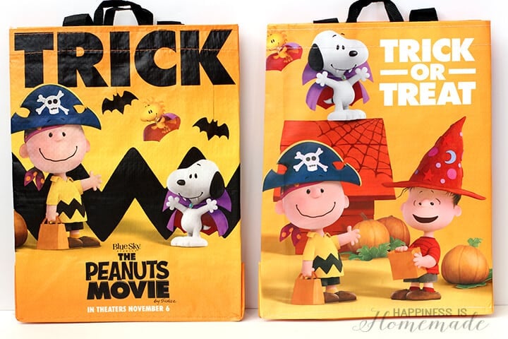 Peanuts Trick or Treat Bags from Safeway Albertsons