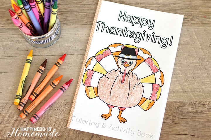 Printable Thanksgiving Coloring Book for Kids to Color