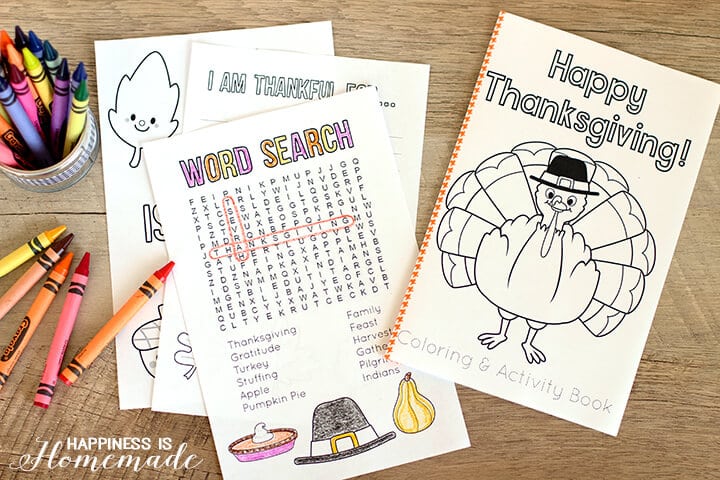 Printable Thanksgiving Coloring Book