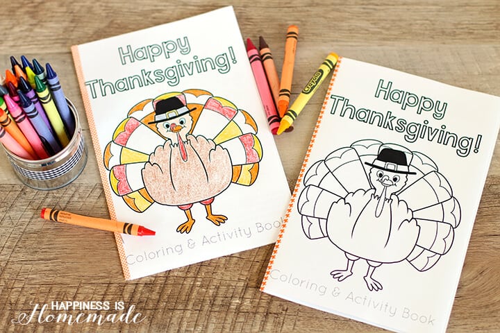 Thanksgiving Coloring Book is Fun for Kids