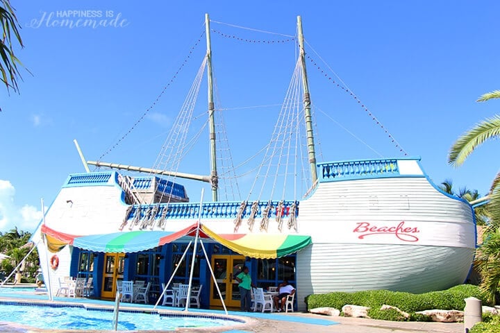 Bobby D's Pirate Ship 50's Diner Restaurant at Beaches Turks and Caicos