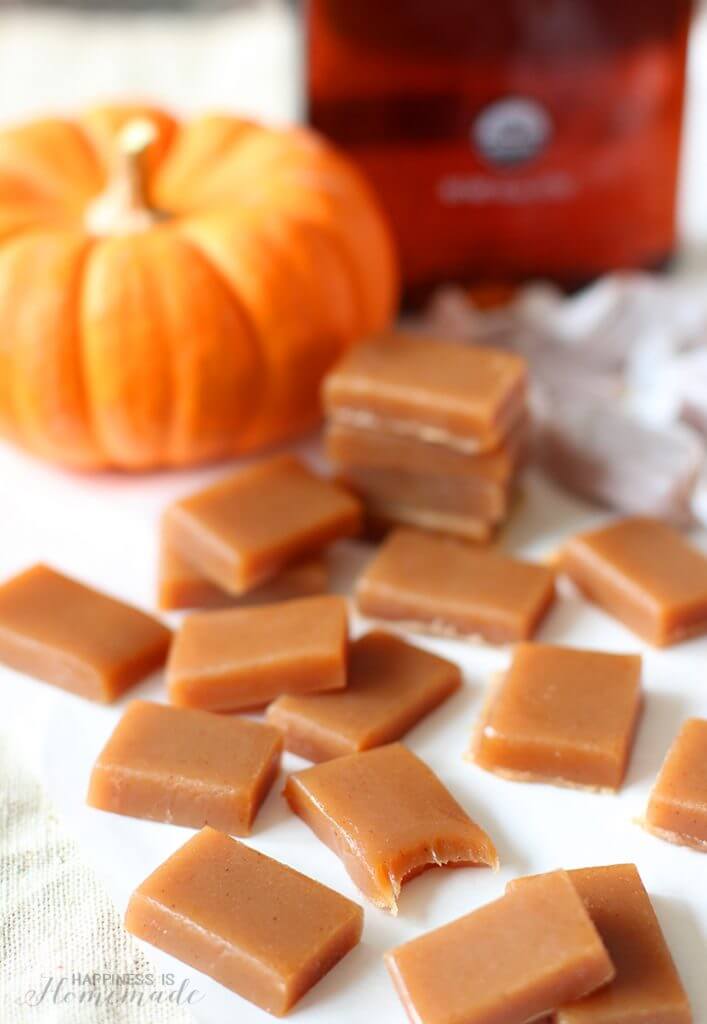 Chewy and Delicious Sugar-Free Pumpkin Spice Caramels