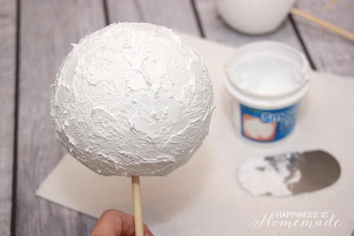 Covering Foam Balls with Textured Smooth Finish