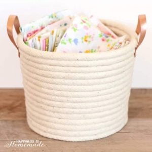 diy no sew rope basket