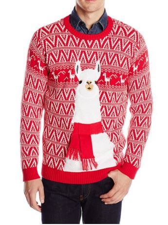 Festive Llama Holiday Sweater