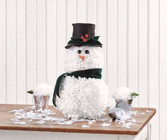 cute diy floracraft snowman winter craft decorations