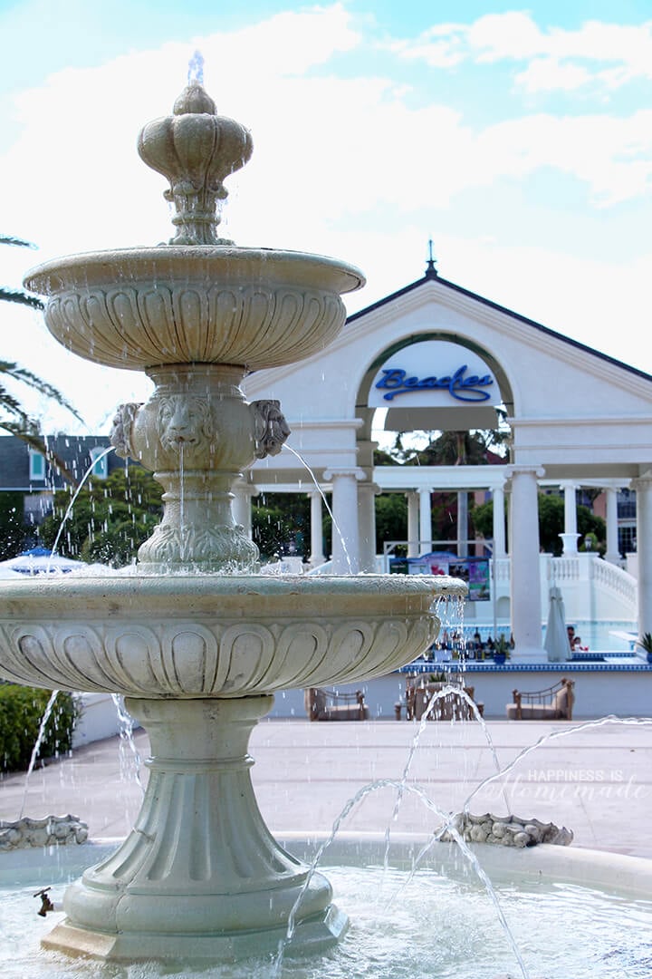 Fountain at Beaches Turks and Caicos