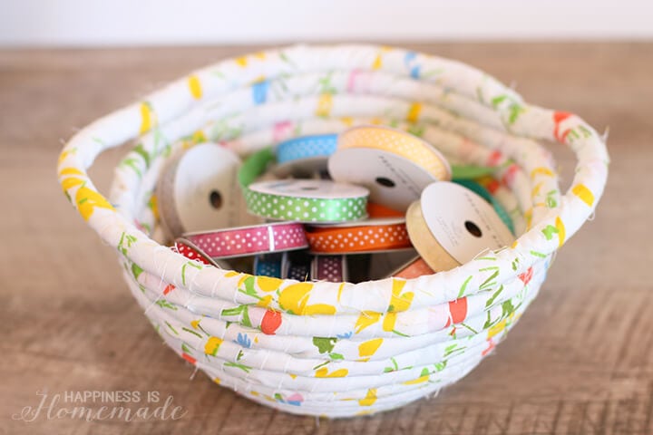 DIY No-Sew Rope Baskets - Happiness is Homemade