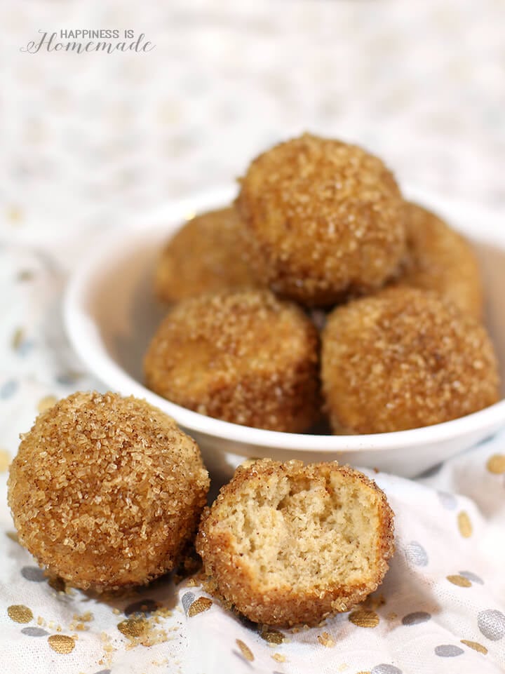 Cinnamon Sugar Donut Puffs Happiness is Homemade