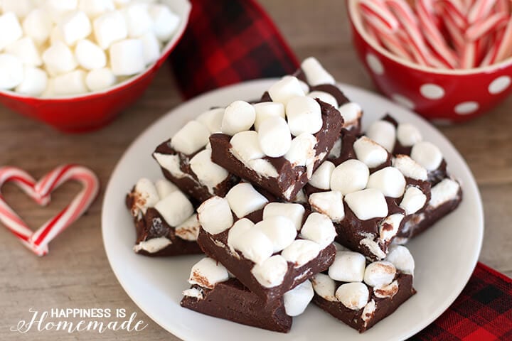 Hot Chocolate & Marshmallow Fudge