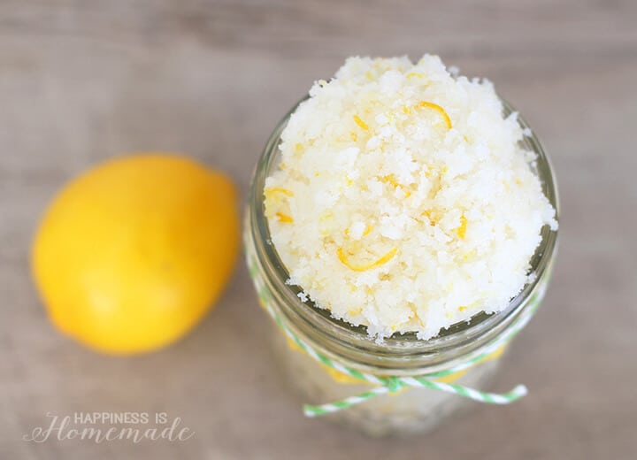 lemon lime coconut sugar scrub