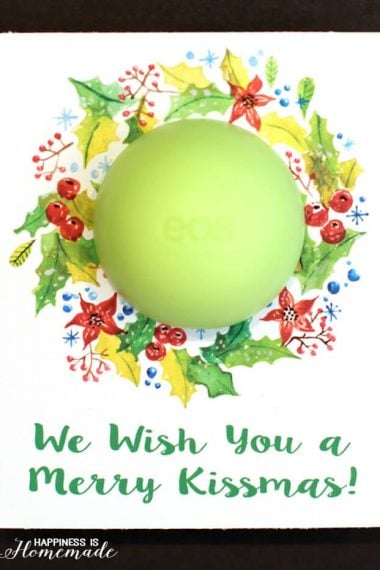 we wish you a merry kissmas! lip balm gift idea