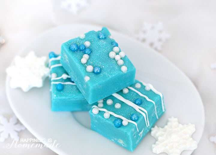 Frozen-Inspired White Chocolate Fudge