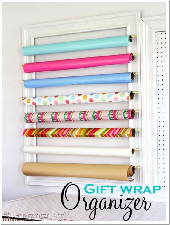 Gift Wrap Organizer