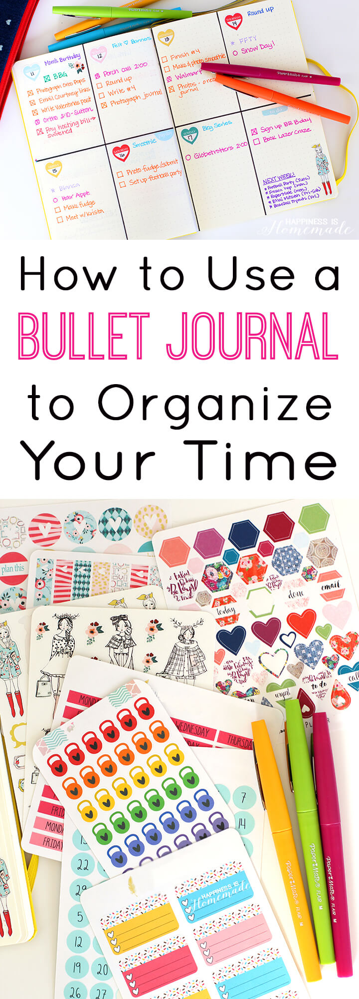 Bullet Journal Markers - The Organized Mom