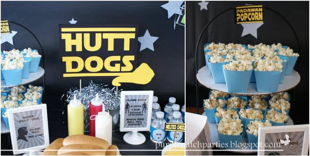 hutt dogs star wars themed party snacks