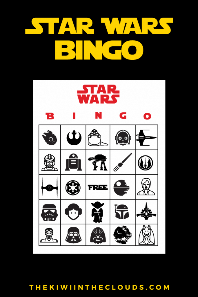 star wars bingo printable cards