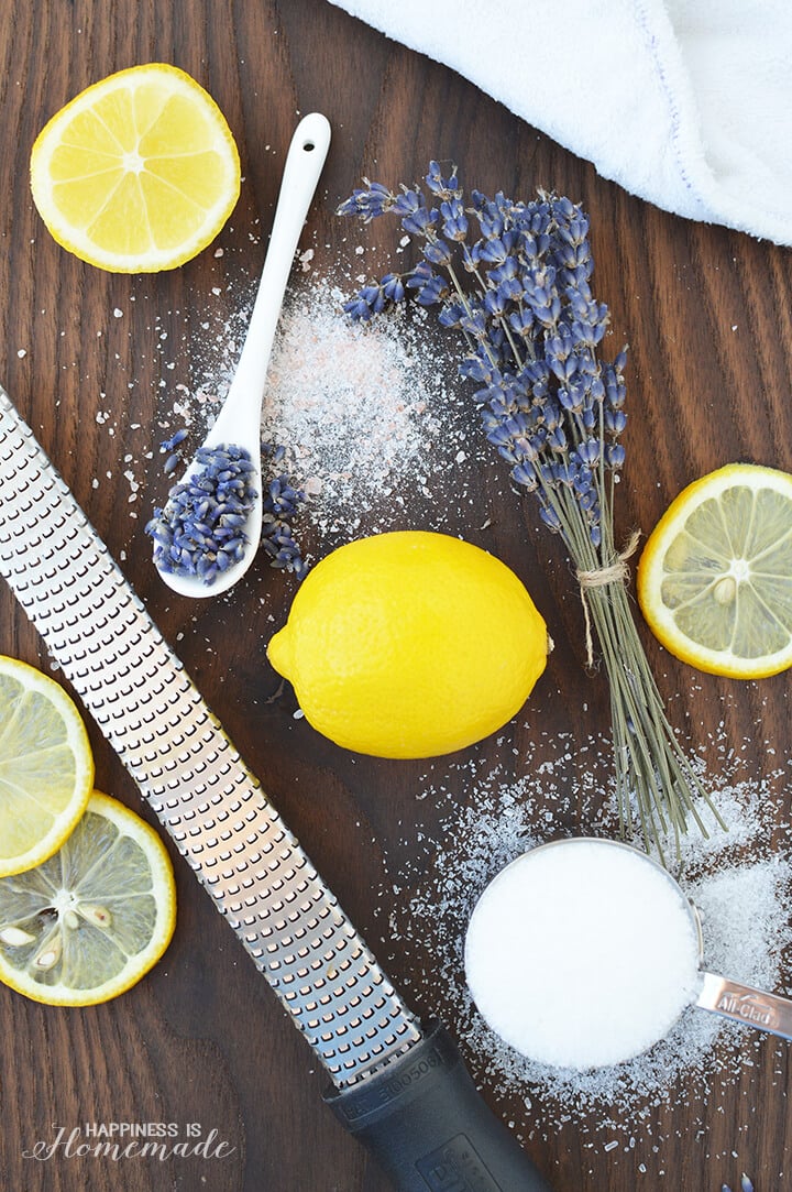 How to Make Lemon Lavender Salt Soak