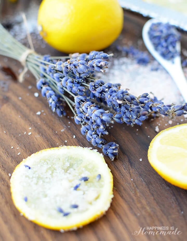 Lemon Lavender Salt Soak Tutorial - DIY Bath and Body Products