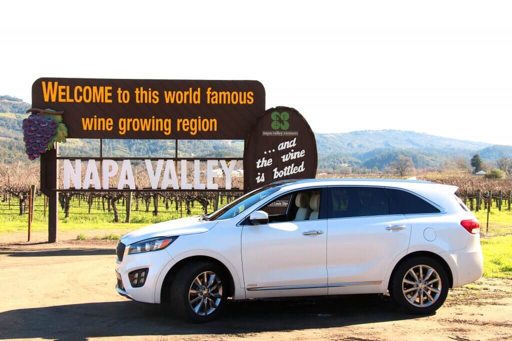 Napa Sign and Kia Sorento