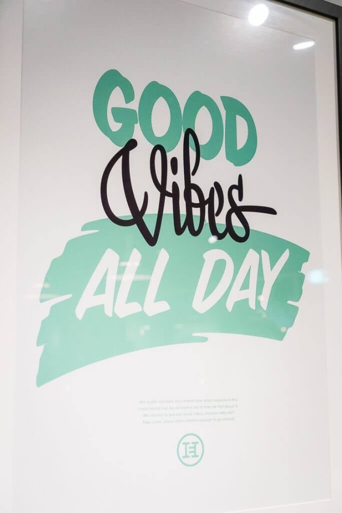 good vibes all day sign