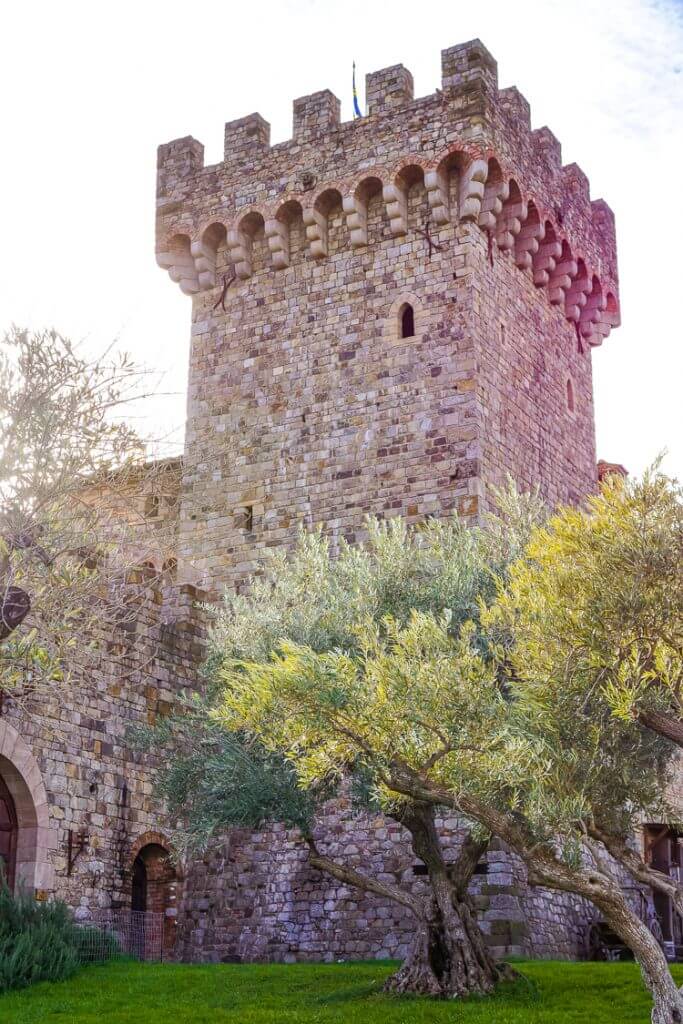 pretty rustic castle on napa wine train tour 