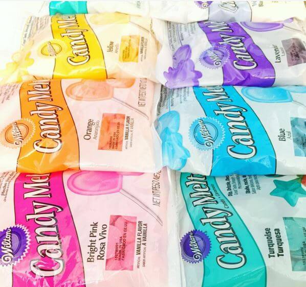 colored candy melt bags assorted variety