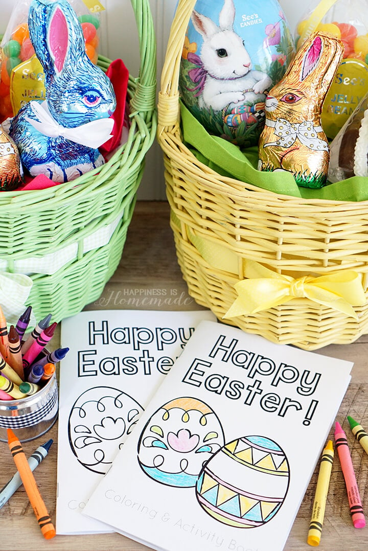 Cute Printable Easter Coloring and Activity Books