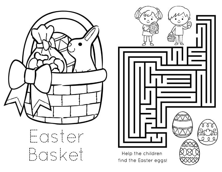 activity village coloring pages easter for kids - photo #25