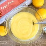 meyer lemon curd in bowl