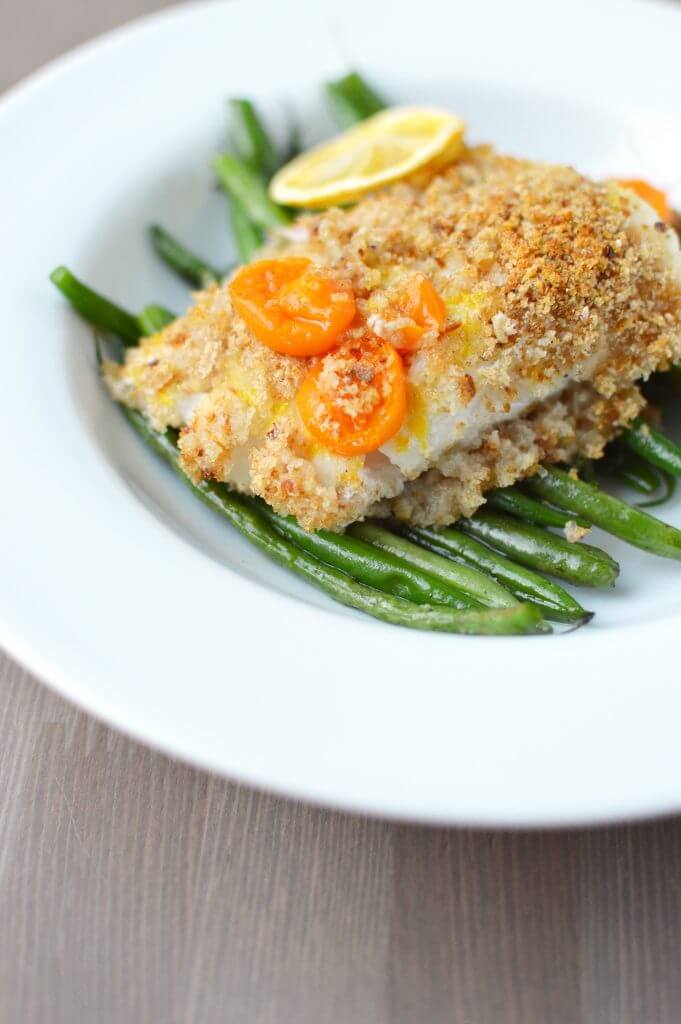 delicious mouth watering haddock and greens