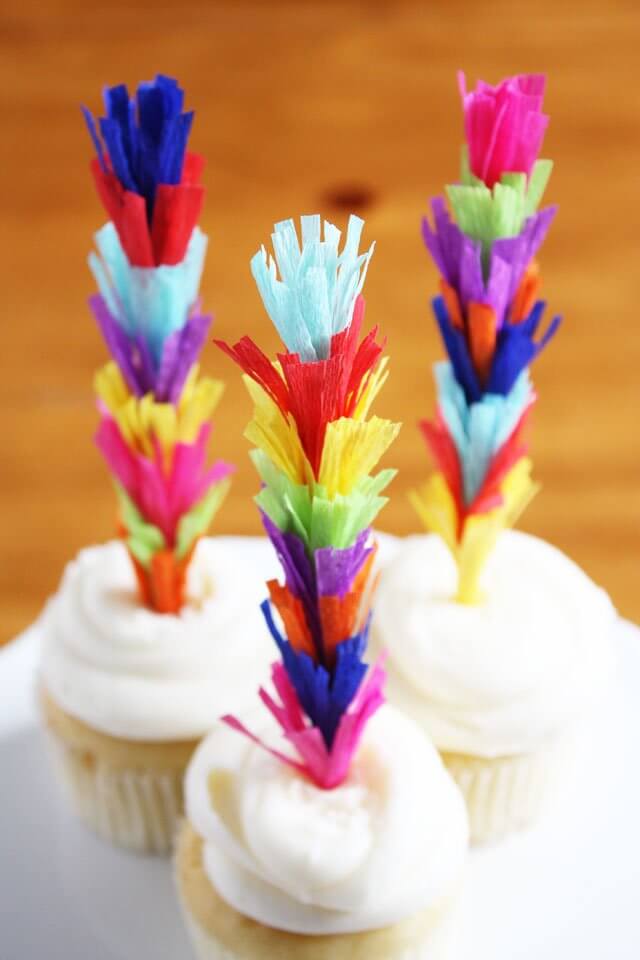 Fiesta Fringe Cupcake Toppers