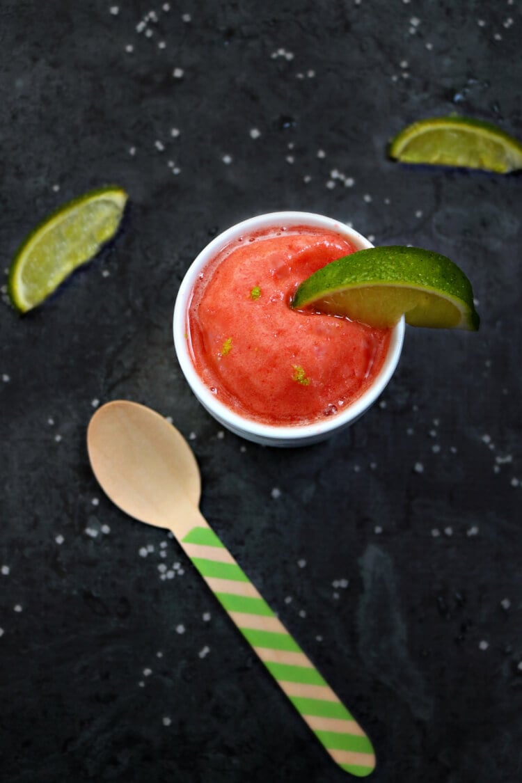 Yummy Strawberry Margarita Sorbet Recipe