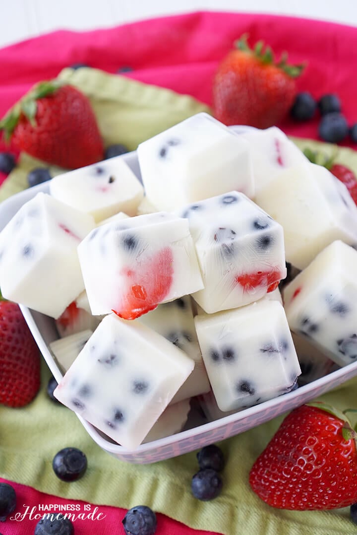 frozen yogurt berry bites healthy snack option