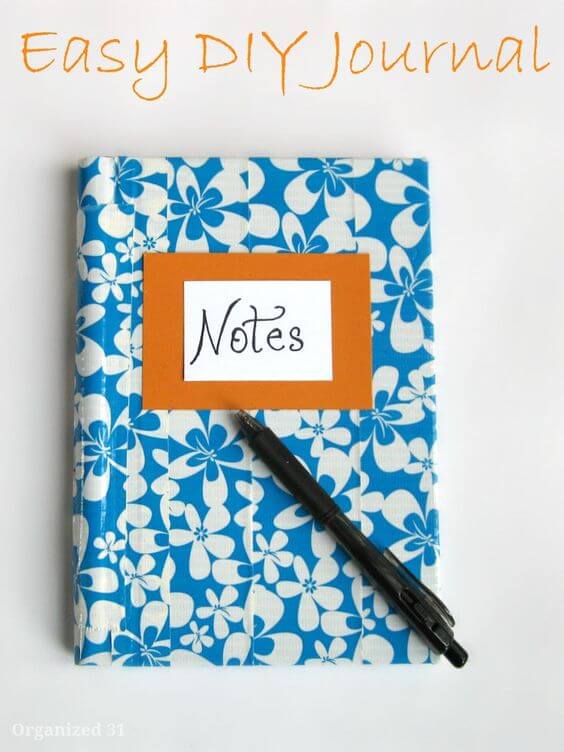 diy notes journal and pen