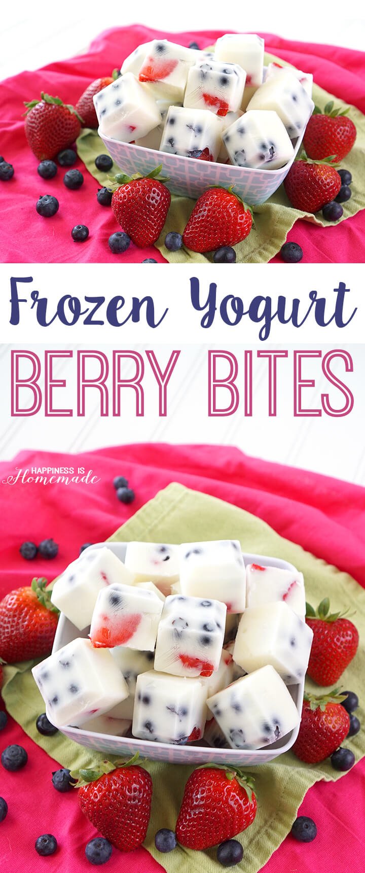 Easy Frozen Yogurt Berry Bites with Clover Greek Yogurt