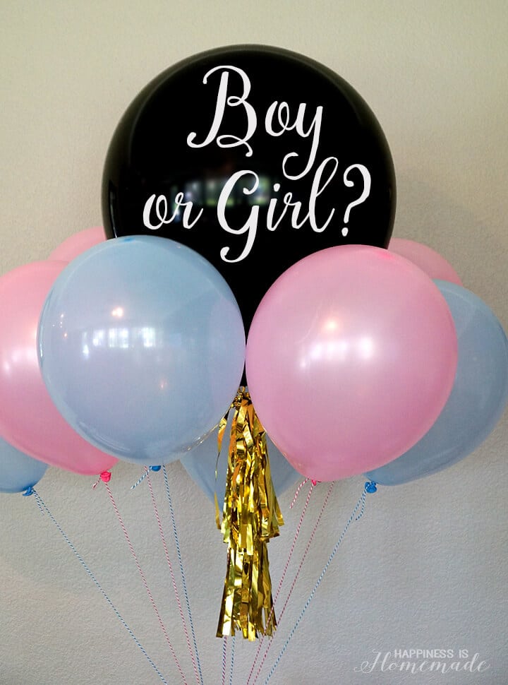 Baby Gender Reveal Party Ideas - Happiness is Homemade