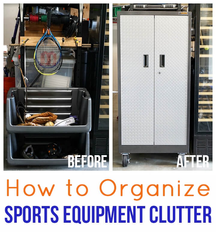 How to Organize Sports Equipment Clutter Happiness is Homemade