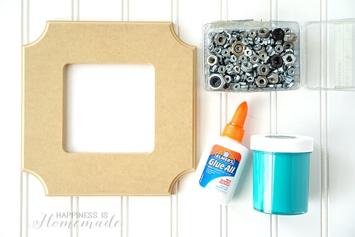 Supplies to Make a Nuts About You Photo Frame Gift
