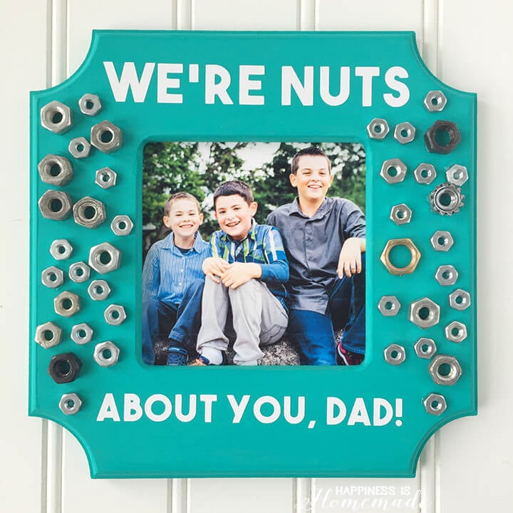 We're Nuts About You Frame - Kid-Made Father's Day Gift Idea